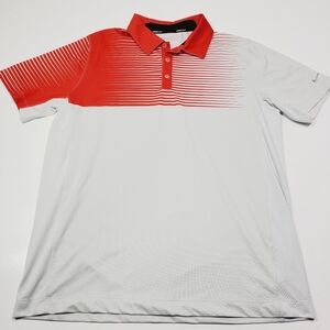 Nike Men Golf Polo shirt size Large Short‎ Sleeves Relaxed Fit Dri-Fit